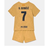 Barcelona Ousmane Dembele #7 Fotballklær Bortedraktsett Barn 2022-23 Kortermet (+ korte bukser)